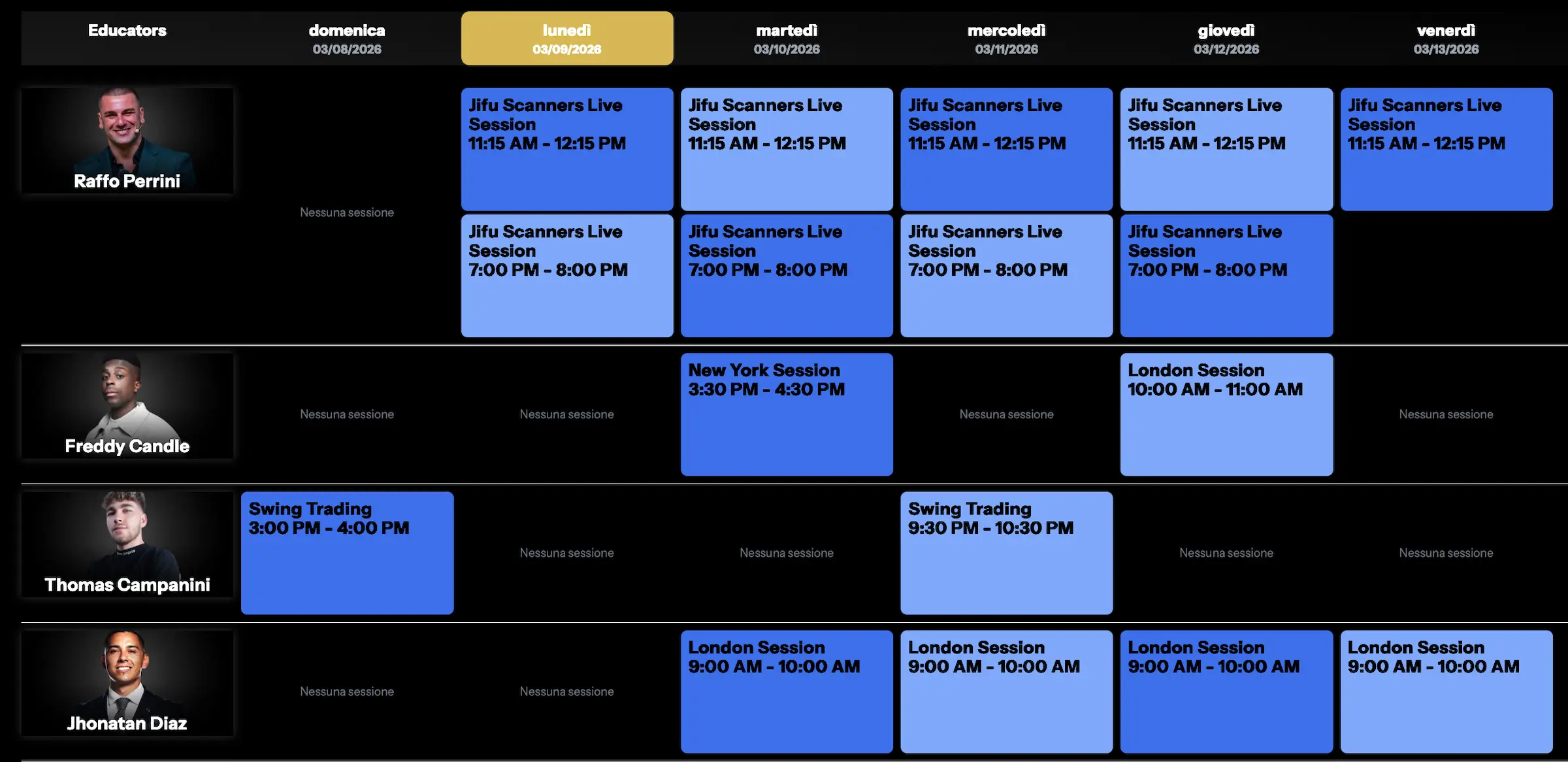 Formazione Live